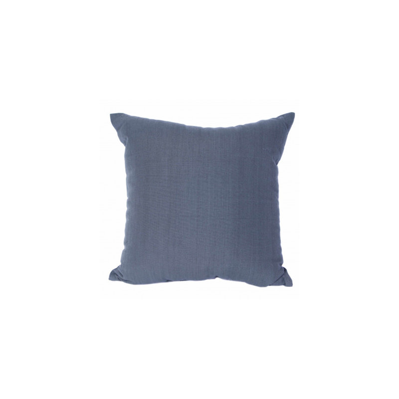 Ajibola Square Pillow Cover and Insert, 18"x18", No Fill, Dark Grey