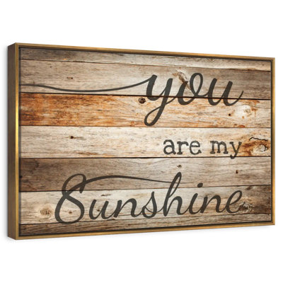 You Are My Sunshine Typographie II