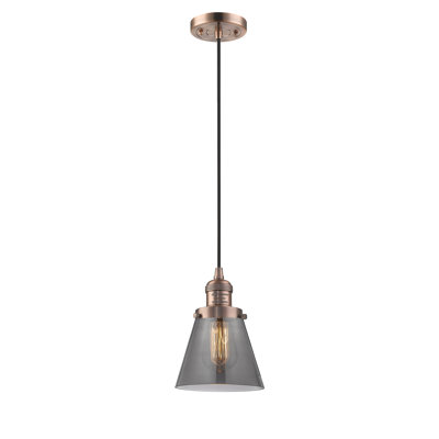Luminaire suspendu conique à 1 lumière Parkview