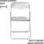 Transparent Acrylic Modern Folding Chair With Chrome Frame-526095617