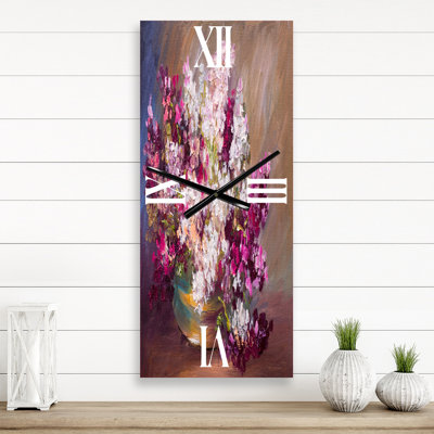 Horloge murale Bouquet de lilas