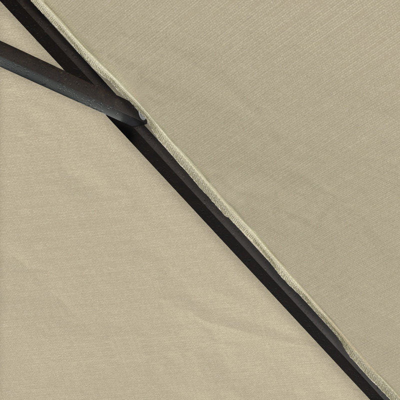 Parasol de marché octogonal Loudean, Beige antique