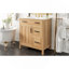 Meuble-lavabo de 30 po en bois avec cadre en bois massif, 1 porte à fermeture douce, 2 tablettes réglables à fermeture douce, armoire de rangement moderne