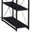 Bureau noir avec tablettes ouvertes et huche-1066759317