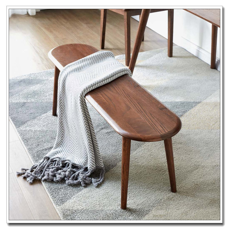 Banc de salle à manger en bois, H 16,14 po x l 47,24 po x P 11,81 po