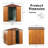 6 Ft. W X 6 Ft. D Metal Storage Shed Appealing horizontal siding  in woodgrain with coffee trim to complement-118170316-118170317