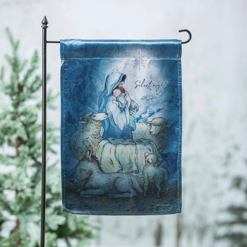 Drapeau de jardin Silent Night Luster