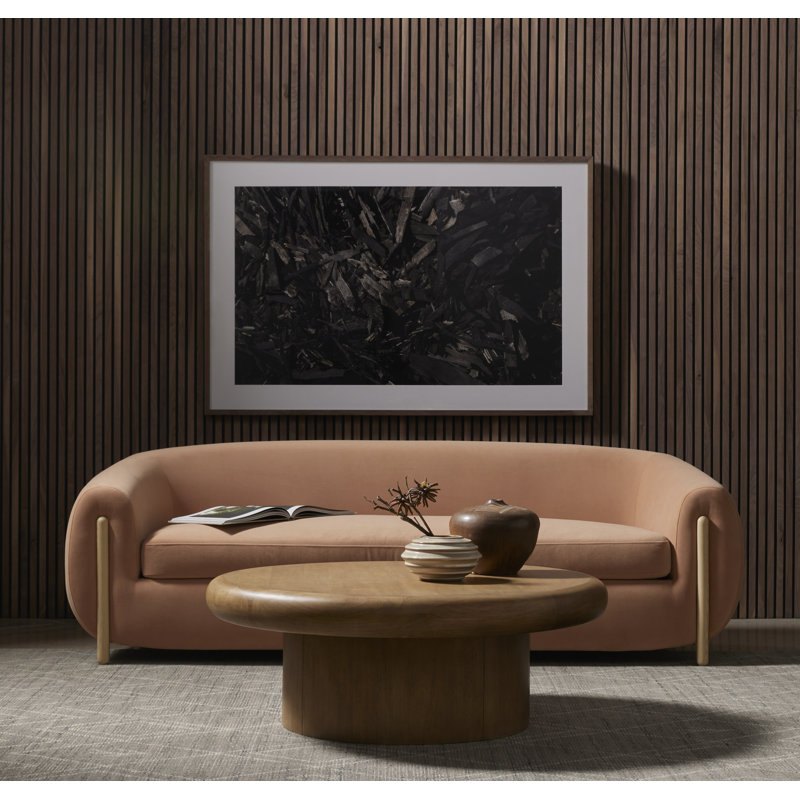 Zach Solid Wood Coffee Table, Burnished Parawood