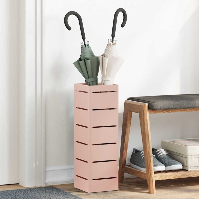 Latitude Run Steel Storage Tub & Tote, Pink