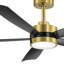  Ventilateur de plafond à 4 pales de 52 po avec lumières à DEL et télécommande Giragos-1101192818-1113443185