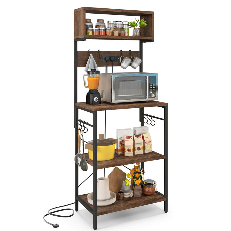 60cm Metal Standard Baker's Rack with Microwave Compatibility