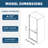 24-25 In 3/8" Adjustment,Universal Pivot Shower Door, Open Outside, With 1/4" Tempered Glass-121957840