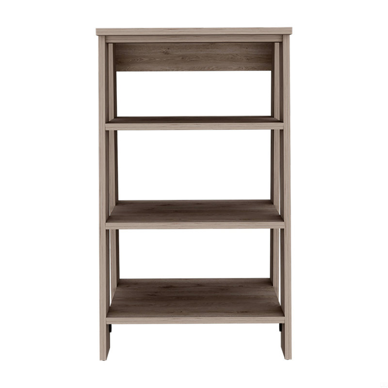 Linen Cabinet Jenne, Four Open Shelves, Gray