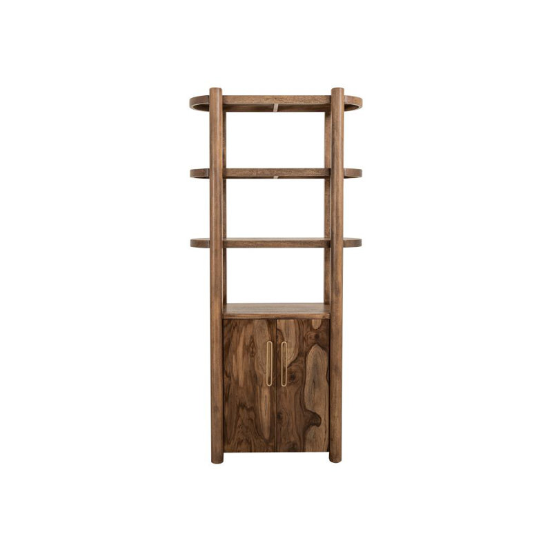 Balam 2 Door, 3 Shelf Pier, Brown, Light Brown