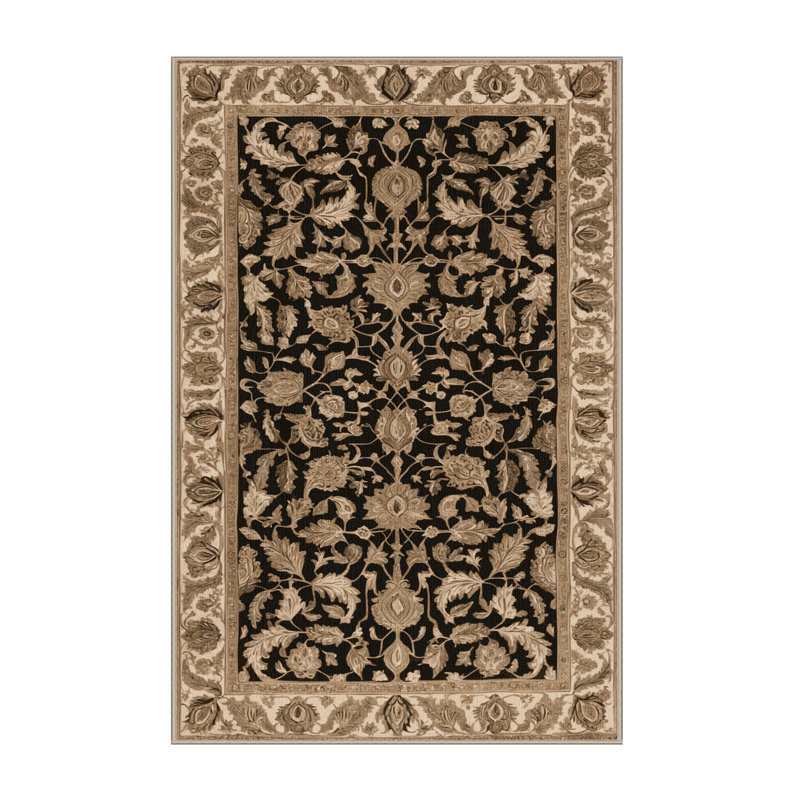 Tapis brun lavable à la machine, Tapis de couloir 2 pi x 5 pi