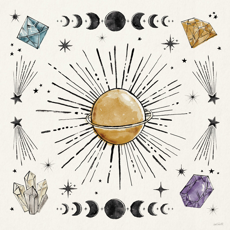 Lune mystique VII, H 12 po x l 12 po
