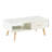 Rectangle Coffee Table With, Sliding Drawer For Storage, Modern Table For Living Room , White-705549101
