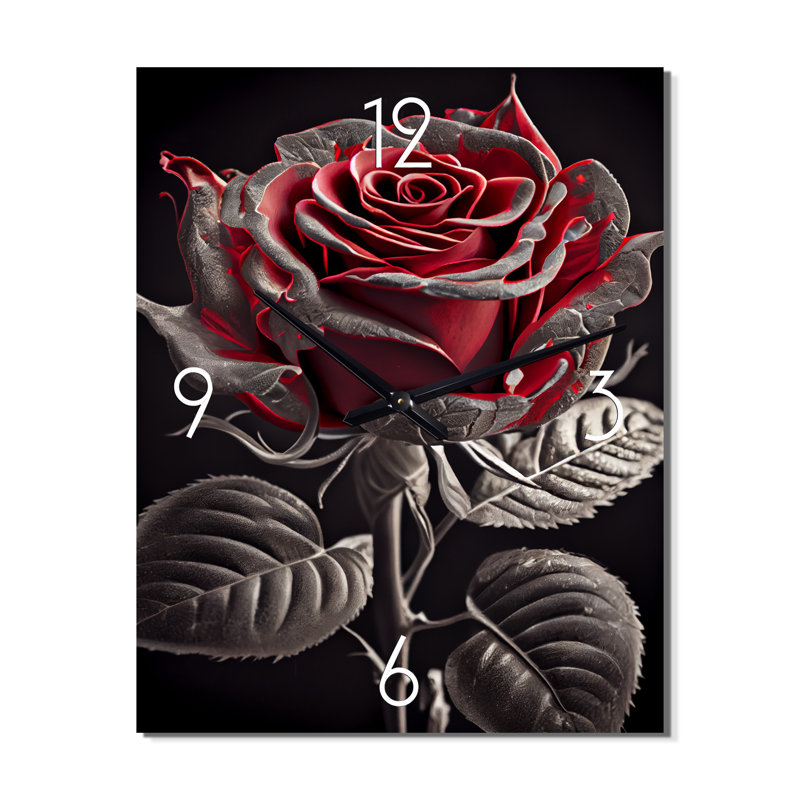 Jazlena - Horloges murales florales, Très petit