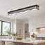 1-Light 45.28" Black LED Dimmable Flush Mount