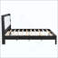 Structure de lit plateforme en bois massif avec tête de lit tapissier en velours, aucun sommier nécessaire-1838701089-1838701092