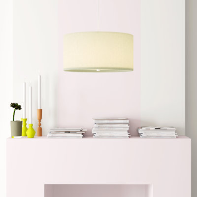 Luminaire suspendu cylindrique unique à 2 lumières