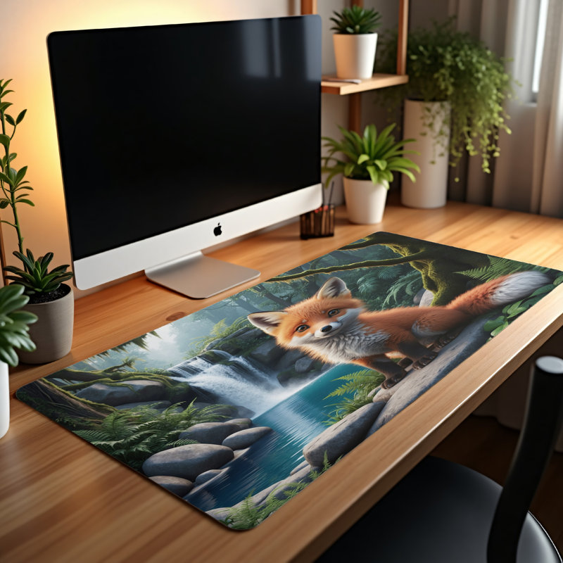 Polyester Desk Pad, 14.4x12.1