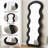 Flannel Full Length Wave  Floor Mirror With Stand For Bedroom Living Room Hanging Or Against The Wall-201335311