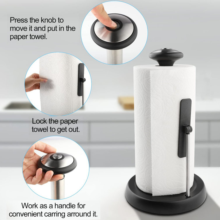 Pressed Metal Paper Towel Holder