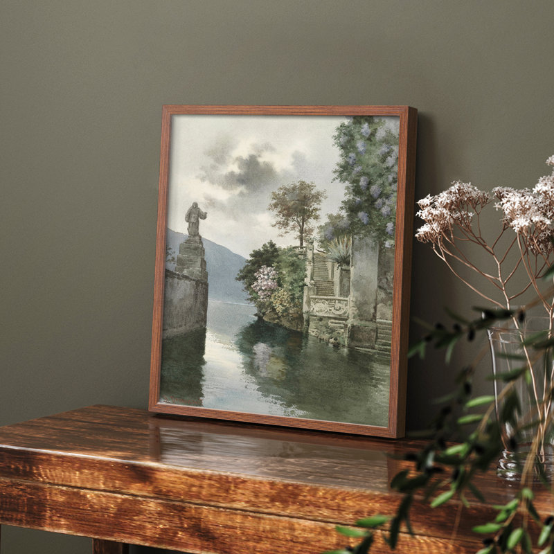 «Vintage Landscape Cxxi» sur, Noyer