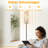  68.5" Standing Floor Lamp Abstract Terrazzo Beige Black Gray Dimmable Metal Pole Lamp with Linen Lampshade LED Bulb Included
