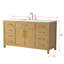 Meuble-lavabo simple 60 po Reajean-334719700