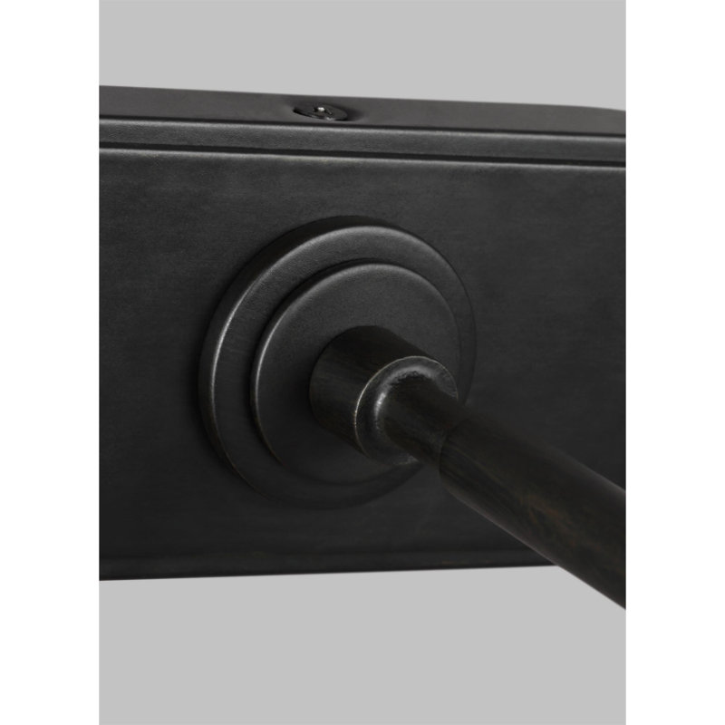 Mendee Dimmable Wall Mounted Picture Light, Aged Iron, 2.5" H x 18" W x 10.3" D