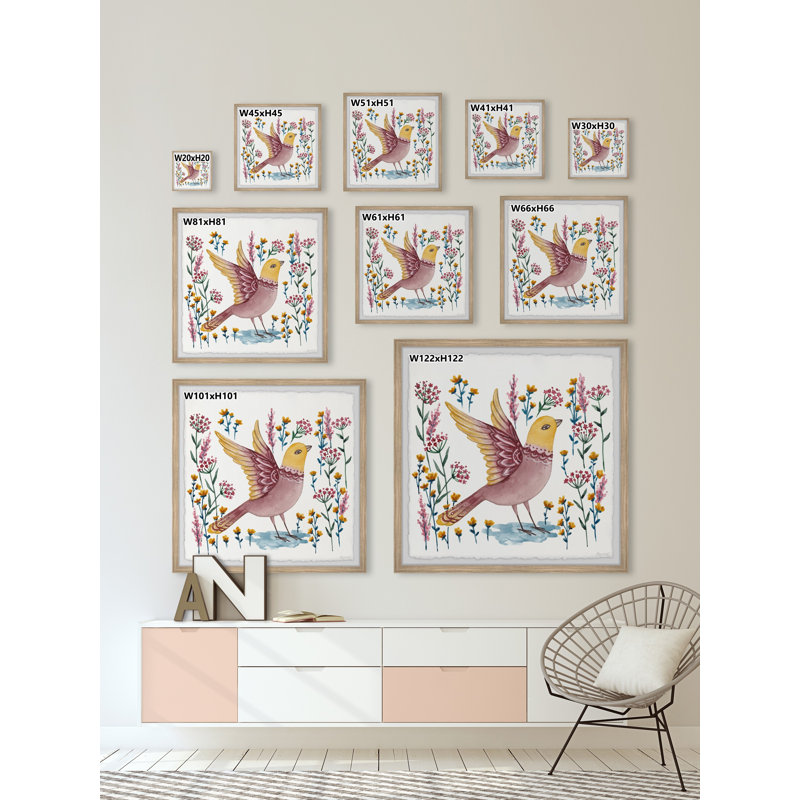 Flapping Flight by Marmont Hill - Single Picture Frame Painting, 51cm H x 51cm W x 3.81cm D