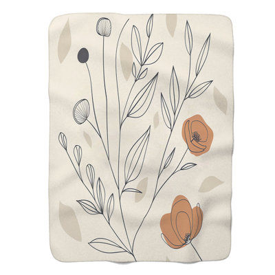 Subtil Boho Petals - 1 pièce Sherpa Premium