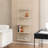 Corle 72" H x 24" W x 12" D 5-Tier Ladder Iron Bookcase Chalk White-675821450