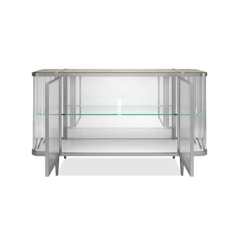 Stop and Stare 59 in. W Sideboard, Silver
