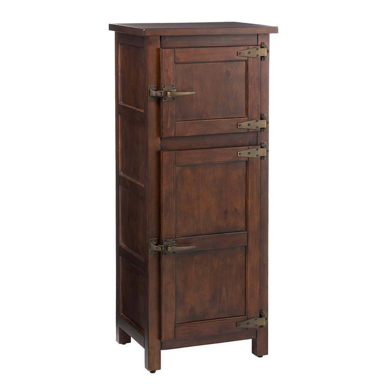 Armoire en bois avec glacière Portland