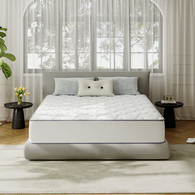 Alwyn Home 10"/12" Plush Hybrid Mattress With Cooling Gel Memory Foam – Anti-Static Technology 10-Year Warranty & Certipur-US, OEKO-TEX, SGS Certified by Alwyn Home