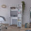 Bureau d'ordinateur Dumas, bureau, blanc