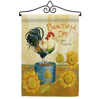 Magnifique magnifique fête : polyester à 2 faces 19 x 13 po ensemble de drapeaux