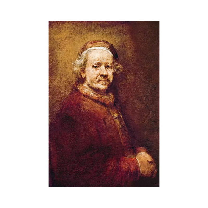 Self Portrait In At The Age Of 63, 1669 by Rembrandt Van Rijn - Wrapped Canvas Gallery-Wrapped Canvas Giclée