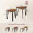 Nesting Small Stacking Side Table Coffee Table (Set of 2)-130051213
