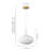 11.8" 1-Light Modern Dimmable Ribbed Glass Pendant Kitchen Light