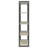 Loomis Whitewashed Grey 4-Shelf Bookshelf