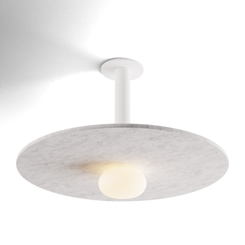 Combi 1 - Light LED Pendant, Light Marble