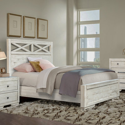 Beechum Wood Panel Bed