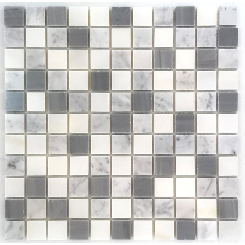 1" x 1" Marble Grid Mosaic Wall & Floor Tile