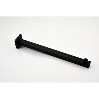 Composant de pomme de douche en laiton noir mat - 10 pouces de pluie avec douchette, mélangeur de pluie de luxe pour la salle de bain, buse autonettoyante, fixation murale et mélangeur, fixation