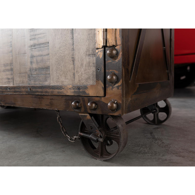 Heavy Industry 120cm Sideboard, Brown
