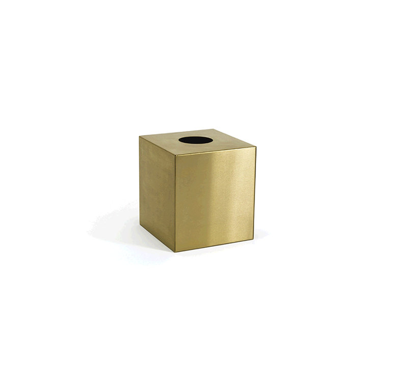 Housse pour boîte de papier inoxydable, Laiton mat